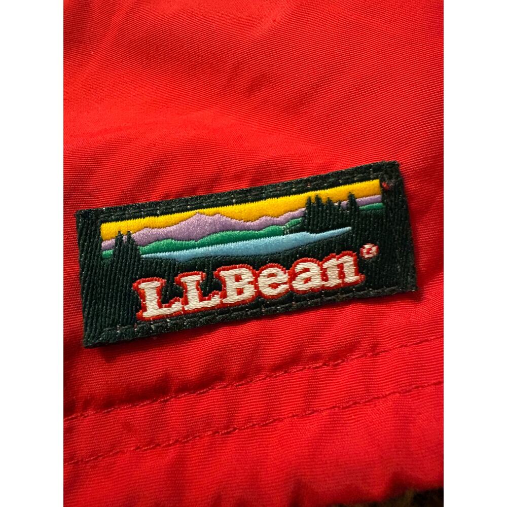 Vintage L.L. Bean Made In USA Anorak Nylon Hooded Windbreaker Mens Size Large